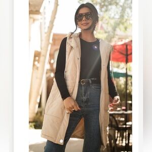 NWOT Pink Lily Midi Vest